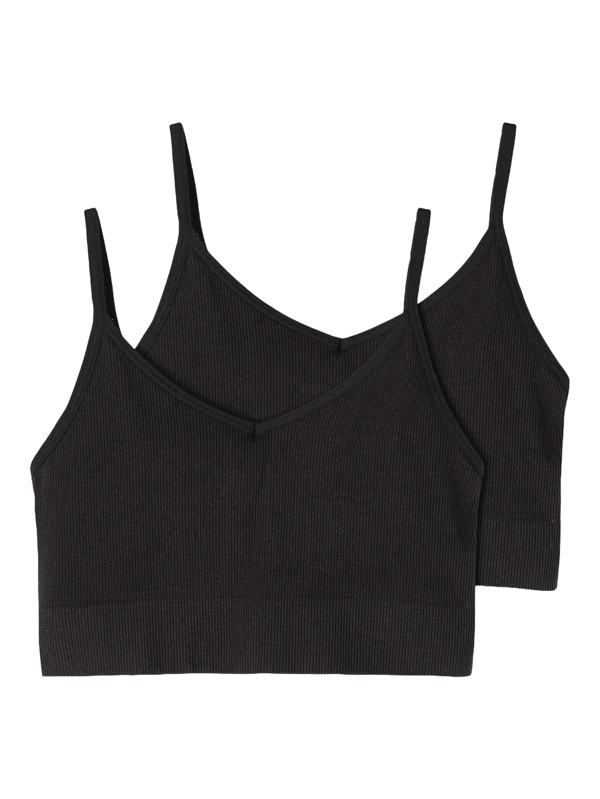 2 pack bh topp till tjej. Ungdomskläder underkläder tjej, flicka. Svart topp, bralette
NLFKAILEY RIB BRALETTE 2PACK NOOS
13223942