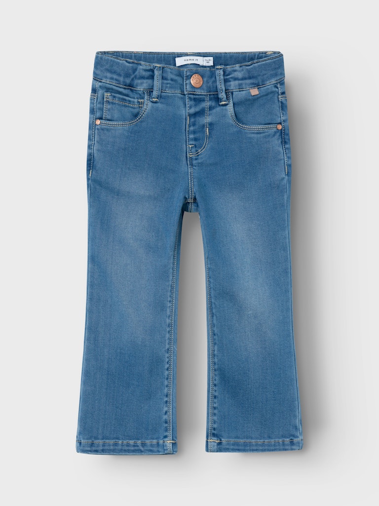 Blå väldigt mjuk barn jeans till flicka. Utsvängda flared jeans byxor till barn.
NMFSALLI BOOTCUT JEANS 8292-TO NOOS
13224658