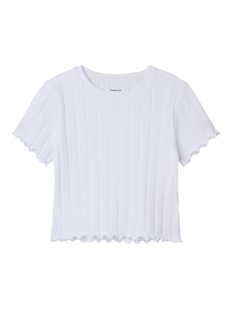 Kortärmad vit topp till tjej med bred ribb. Snygg t-shirt i ekologisk bomull från Name it.
NKFNORALINA SS CROP TOP NOOS
13231024