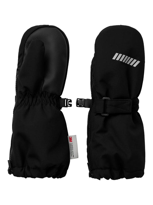 Svart vinter handskar med ull foder till pojke och flicka. Varma barn handskar med långt skaft och dragkedja.
NMNSNOW10 MITTEN W WOOL 3FO NOOS
13232890