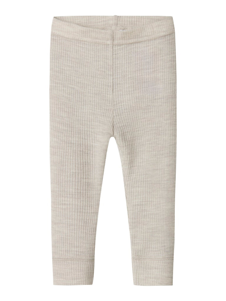 Grå merinoull leggings till baby. Bebis byxor i ull till flicka och pojke. Varm byxa, lager1 i underställ.
NBNWAX WOOL RIB LEGGING NOOS
13242039