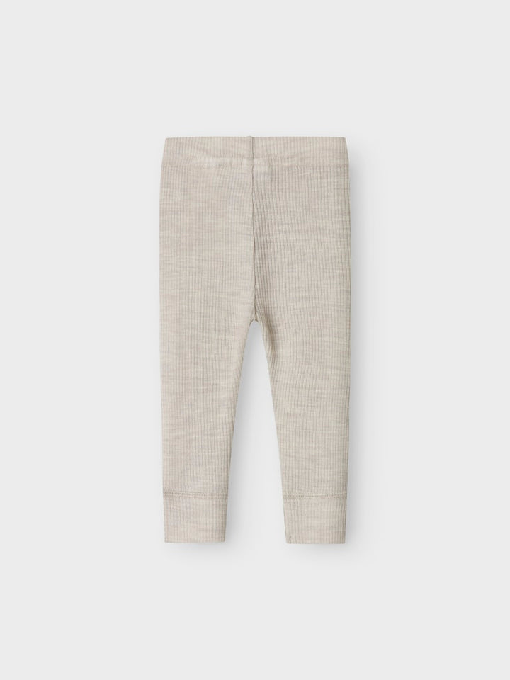 Grå merinoull leggings till baby. Bebis byxor i ull till flicka och pojke. Varm byxa, lager1 i underställ.
NBNWAX WOOL RIB LEGGING NOOS
13242039