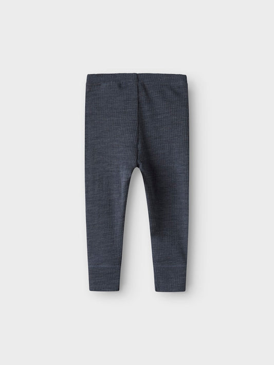 Blå merinoull leggings till baby. Bebis byxor i ull till flicka och pojke. Varm byxa, lager1 i underställ.
NBNWAX WOOL RIB LEGGING NOOS
13242039