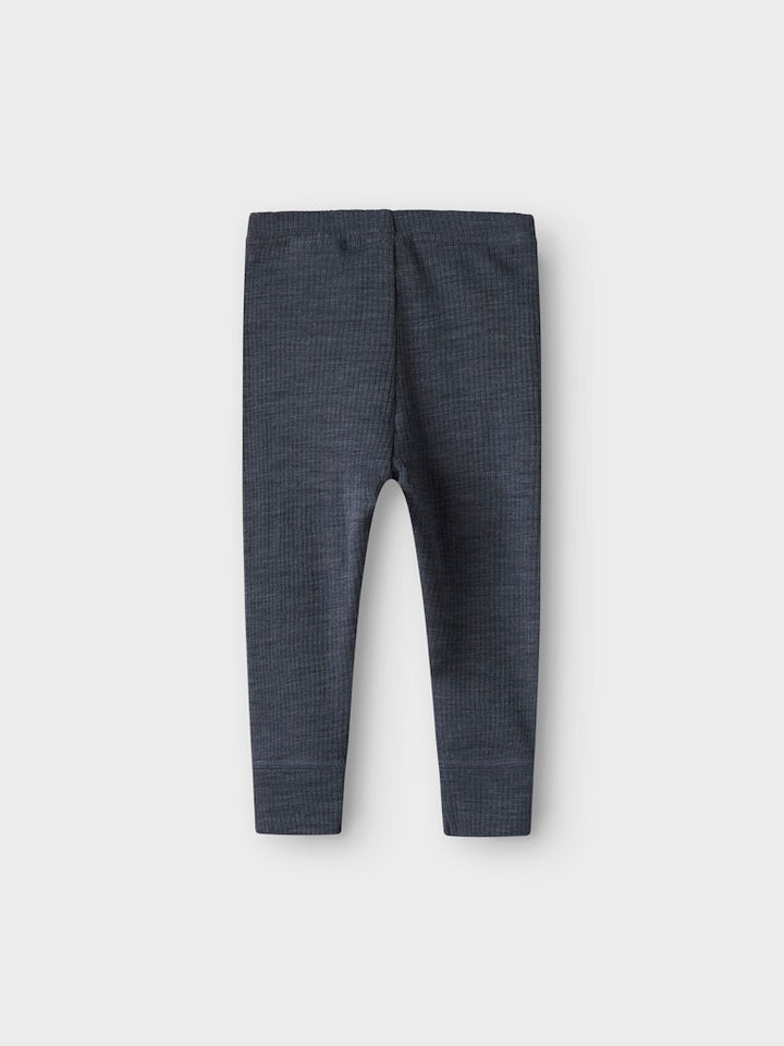 Blå merinoull leggings till baby. Bebis byxor i ull till flicka och pojke. Varm byxa, lager1 i underställ.
NBNWAX WOOL RIB LEGGING NOOS
13242039
