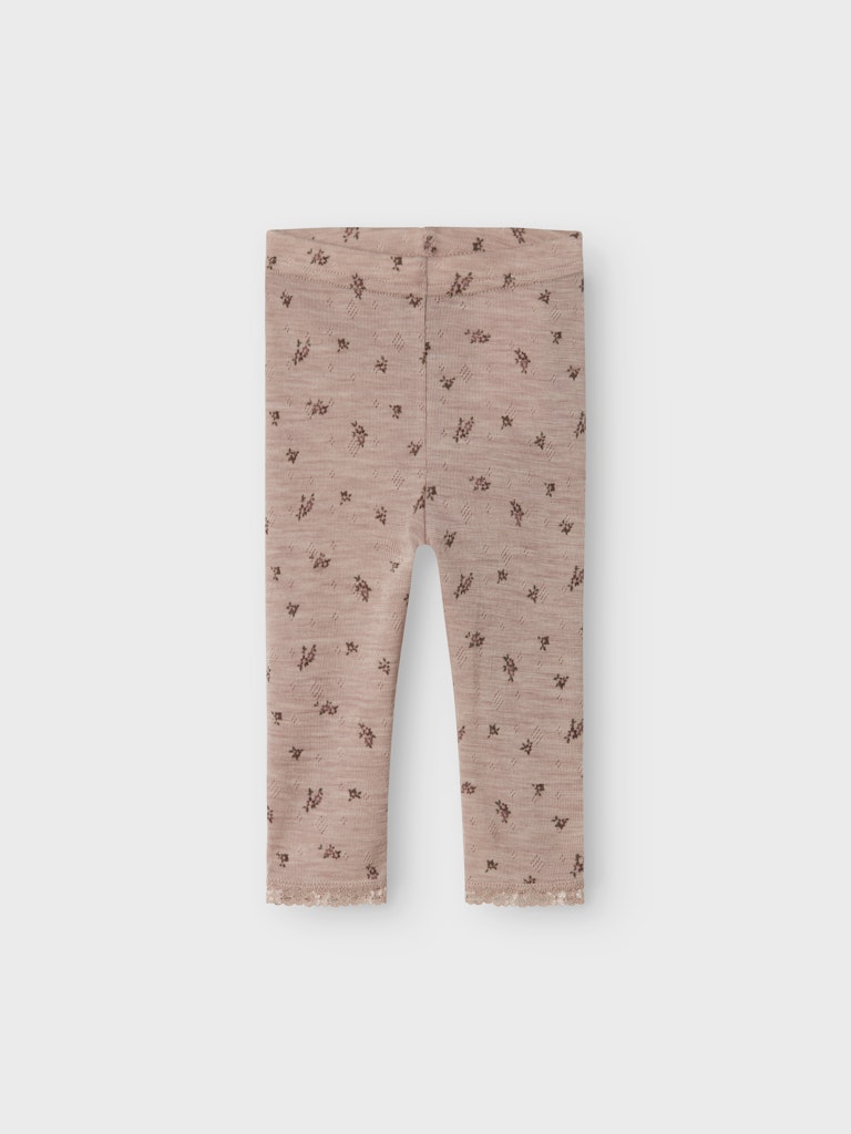 Rosa blommig merinoull legging till baby flicka. Ull underställ byxor till bebis nyfödd från Name it.
NBFWANG WOOL NEEDLE LEGGING NOOS
13228302