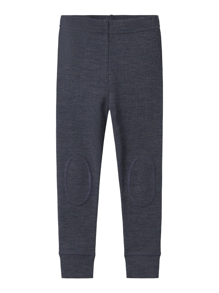 Blå merino ull leggings, långkalsonger till flicka och pojke. Barn underställ i mjuk skön wool.
NMNWAX WOOL RIB LEGGING NOOS
13242116