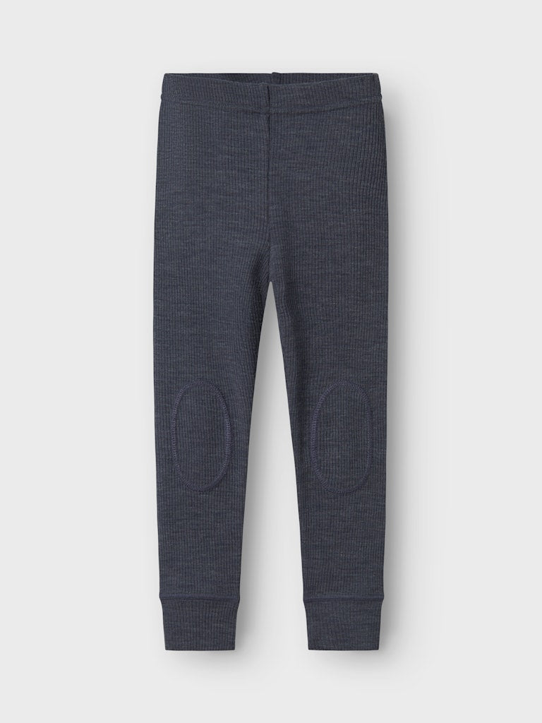 Blå merino ull leggings, långkalsonger till flicka och pojke. Barn underställ i mjuk skön wool.
NMNWAX WOOL RIB LEGGING NOOS
13242116