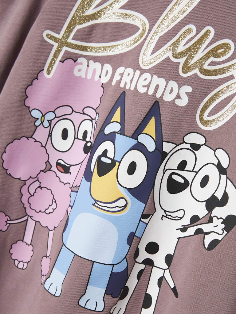 Rosa lila tröja till flicka. Bluey är en gullig ekologisk långärmad t-shirt från Name it.
NMFARIA BLUEY LS TOP NOOS SKY
13248213