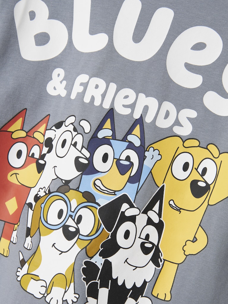 Härlig ljus blå tröja till pojke med hundar från filmen Bluey. Ekologiska barnkläder från Name it.
NMMALEX BLUEY LS NREG TOP NOOS SKY
13248215