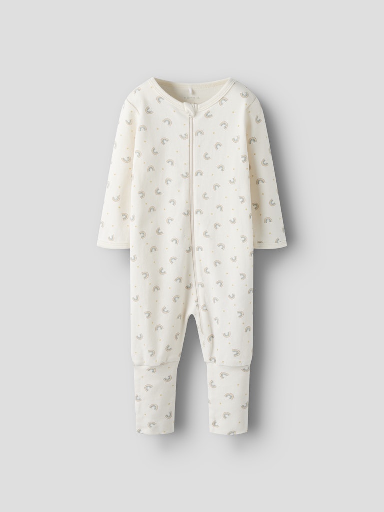 Regnbåge pyjamas till flicka och pojke med vikbar mudd så du kan välja om du vill ha fot eller ej till din baby.
NBFNIGHTSUIT ZIP FF JET RAINBOW NOOS
13248629