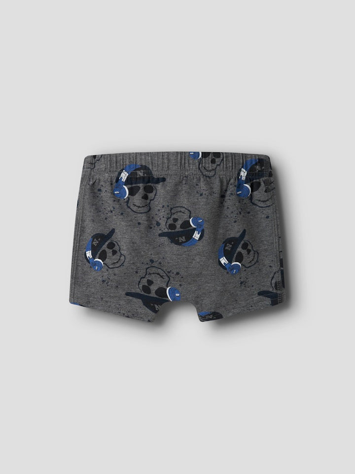 3-pack barn kalsonger till pojke. Boxershorts till liten kille i grått och blått med döskallar på.
NMMTIGHTS 3P DARK GREY MEL SKULL NOOS
13248825