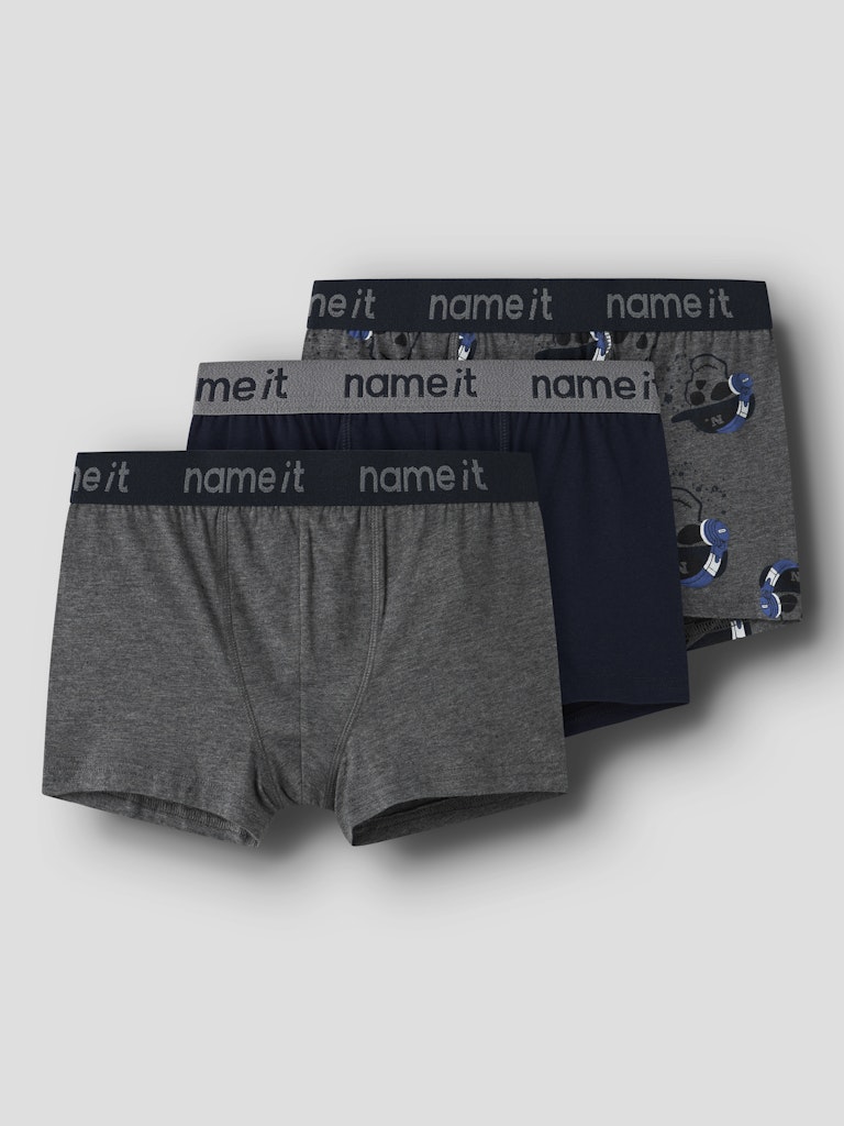 3 pack kalsonger till pojke. Boxer shorts med dödskallar till barn, ungdom kille från Name it
NKMBOXER 3P DARK GREY MEL SKULL NOOS
13248826