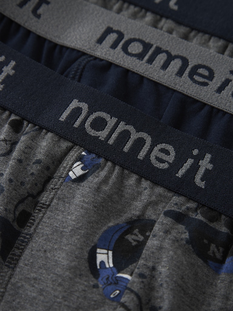 3 pack kalsonger till pojke. Boxer shorts med dödskallar till barn, ungdom kille från Name it
NKMBOXER 3P DARK GREY MEL SKULL NOOS
13248826