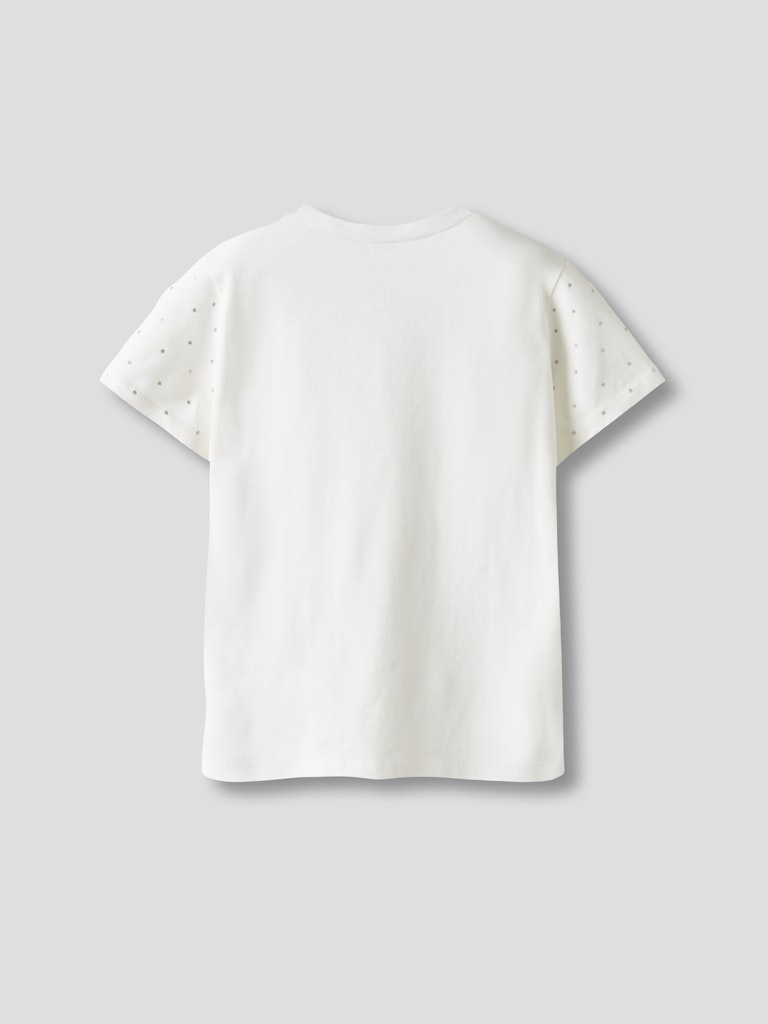 Glitter t-shirt till flicka. Tjej tröja med glittrande prickar framtill. Vit ekologisk topp från Nameit.
NKFRUAJA SS NREG TOP NOOS
13249376