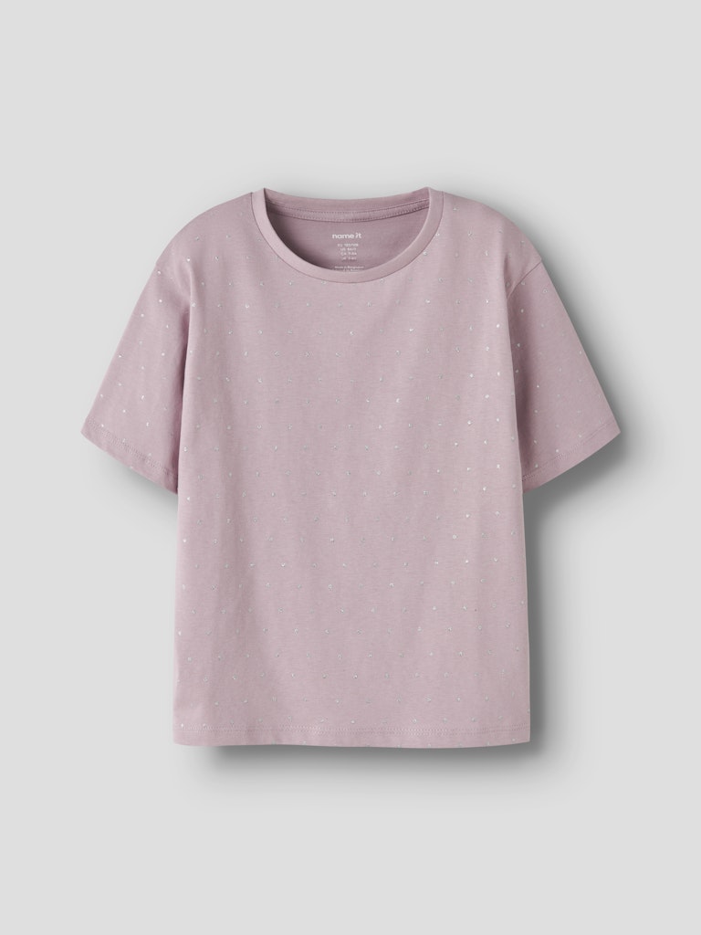 Glitter t-shirt till flicka. Tjej tröja med glittrande prickar framtill. Rosa ekologisk topp från Nameit.
NKFRUAJA SS NREG TOP NOOS
13249376