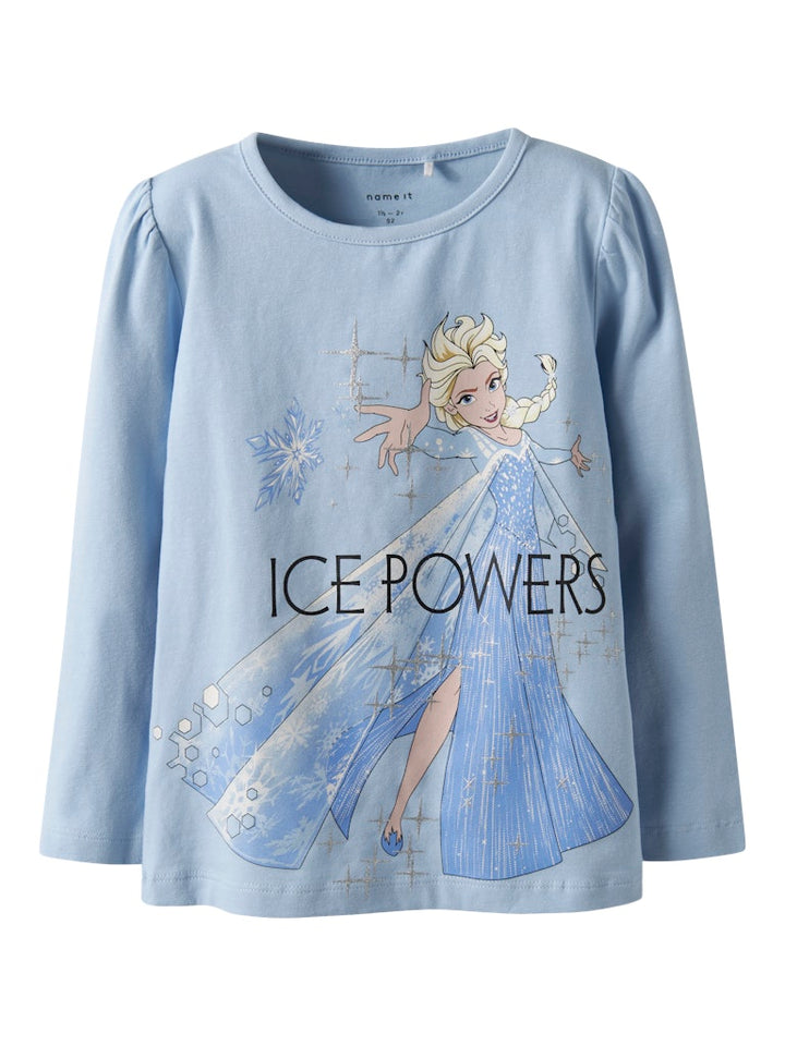 Ljusblå Frost tröja med motiv av Elsa från filmen Frozen. Söt tröja till flicka, från Nameit.
NMFOSMA FROZEN LS TOP BOX LNOOS WDI
13249735
