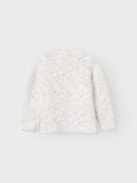 Stickad-tröja färgglad
