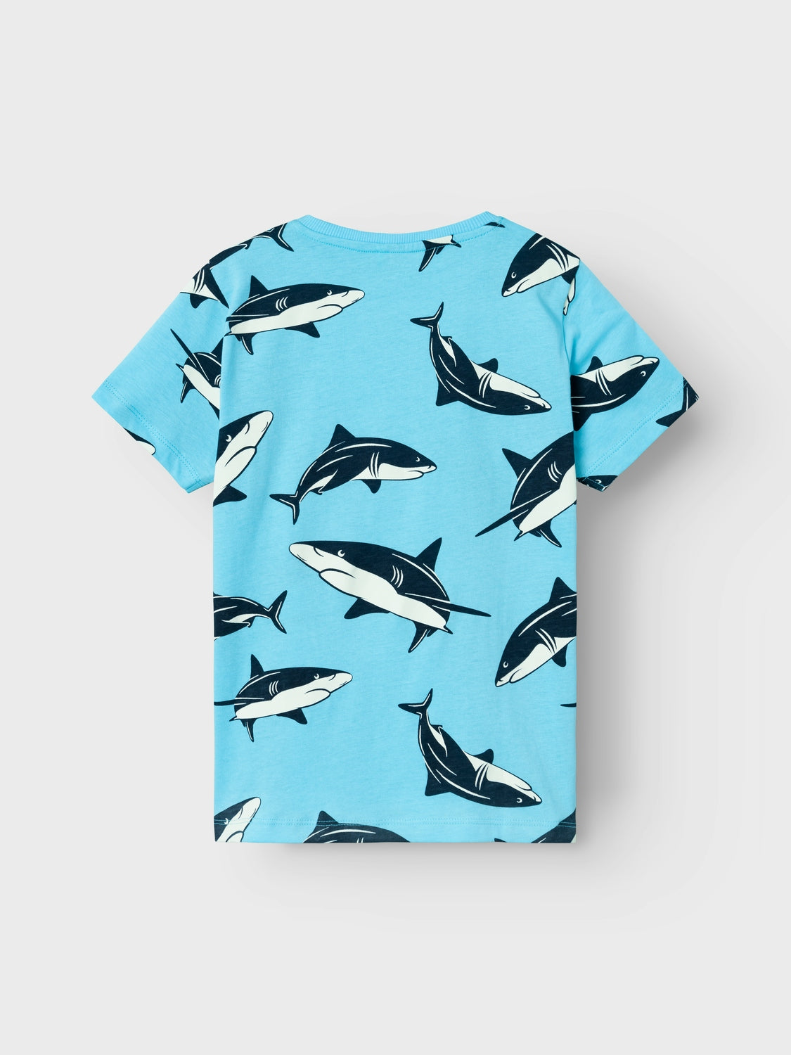 Ljusblå Hajar T-shirt för killar