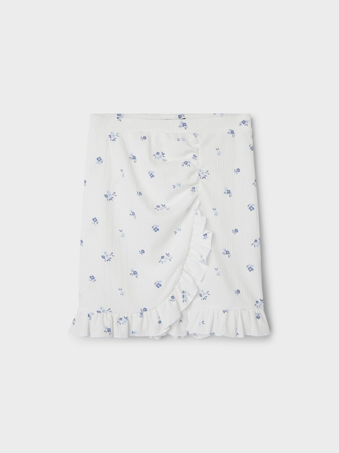 Volang kjol med små blommor