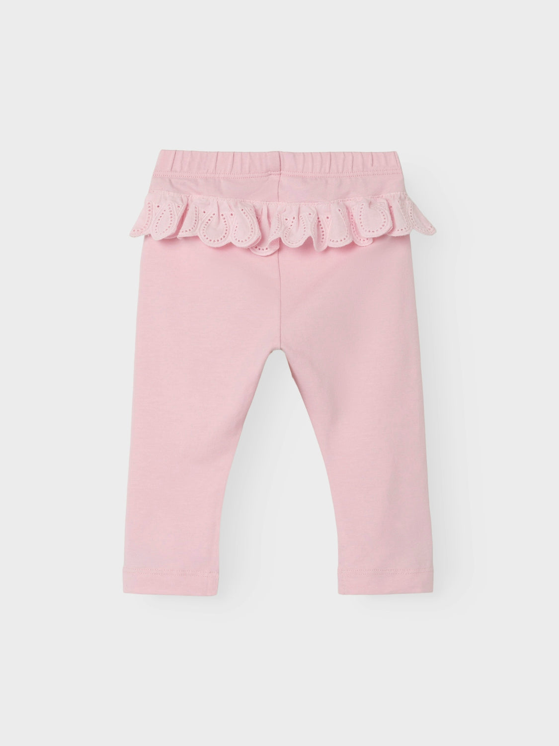 Söt baby byxa i leggings modell med spets på rumpan.