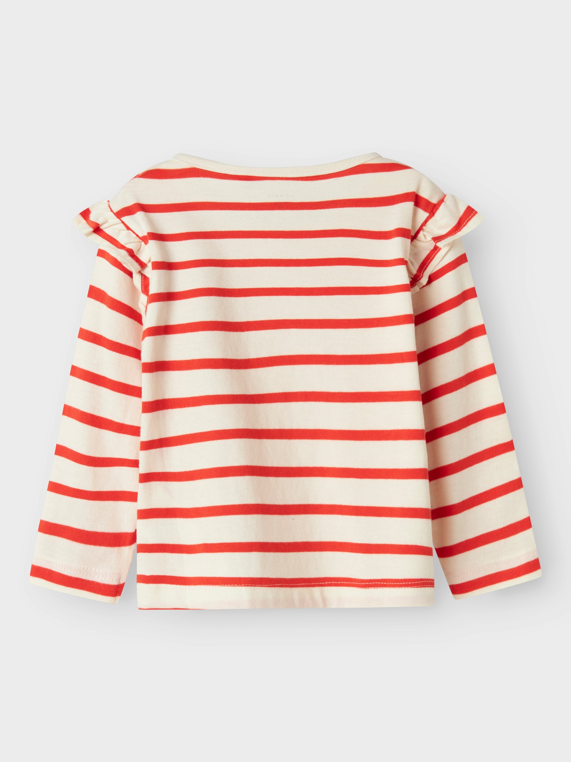 Röd och vit randig tröja med hjärta till liten flicka, tjej. Långärmad t-shirt med volang på ärm.
NMFTOVELINA LS NREG TOP PB
13237897