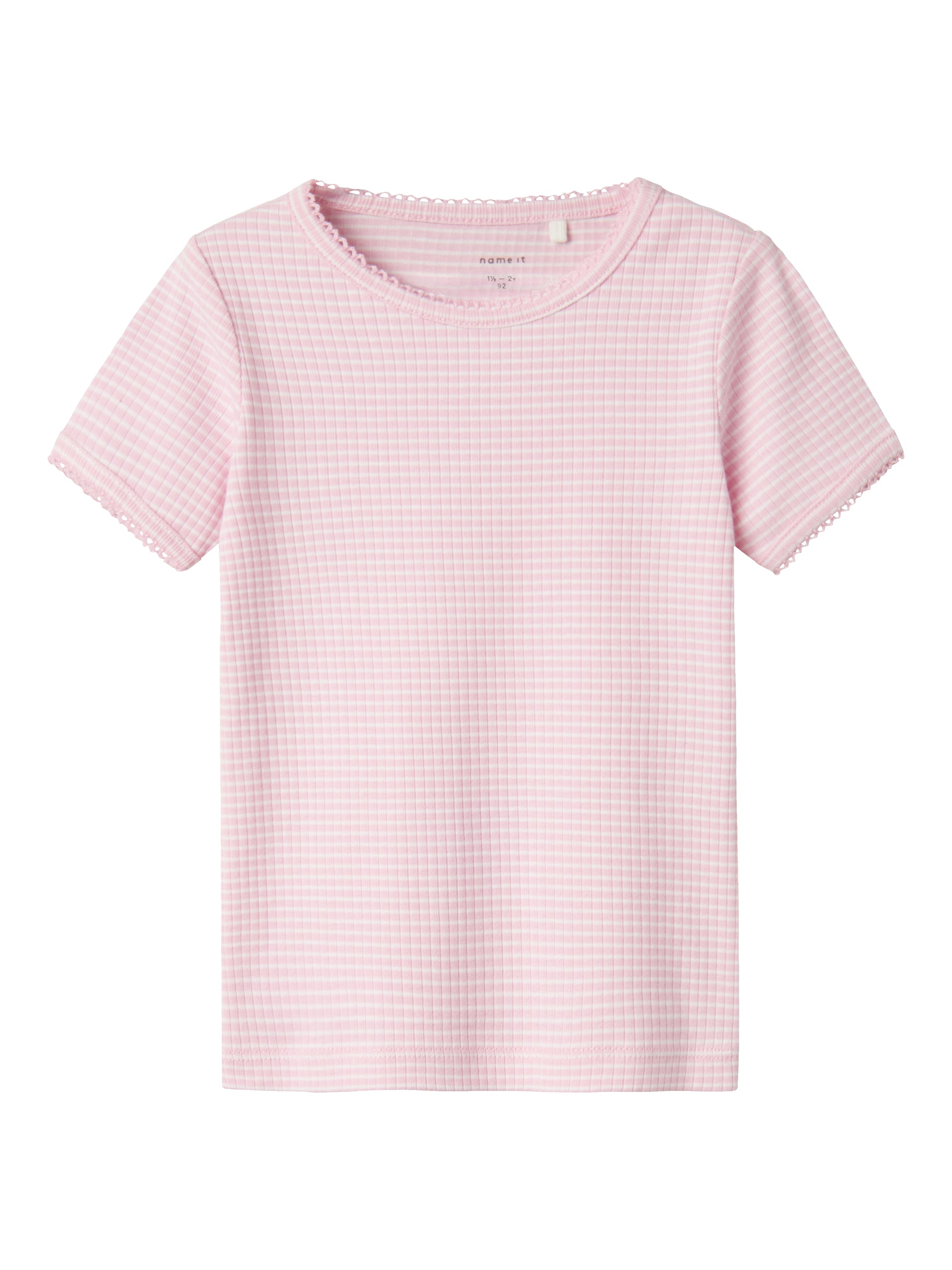 Rosa randig enfärgad t-shirt till flicka. Barn topp från Name it.
NMFFIKATIE SS SLIM TOP
13238057