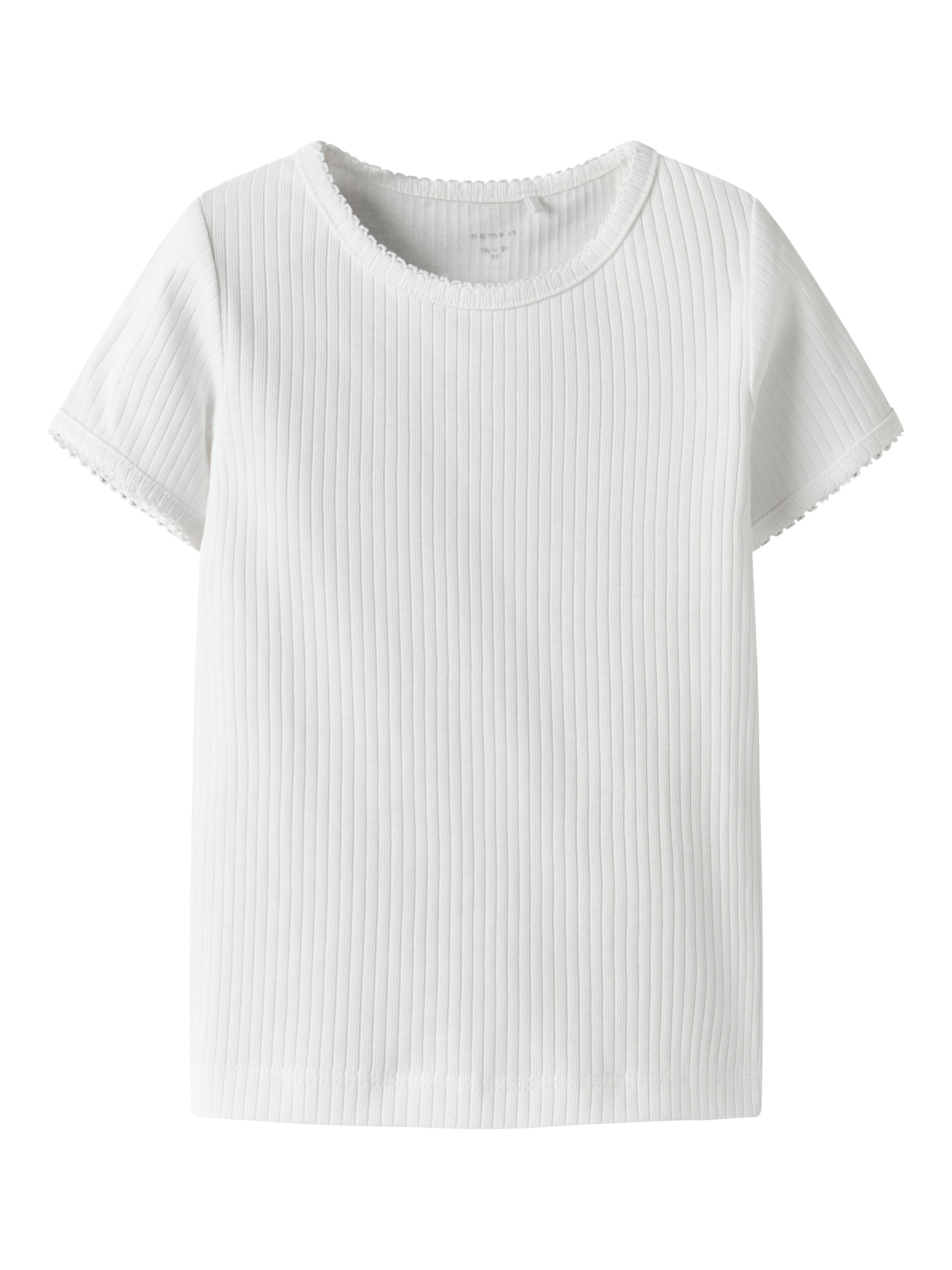 Vit ribbad enfärgad t-shirt till flicka. Barn topp från Name it.
NMFFIKATIE SS SLIM TOP
13238057