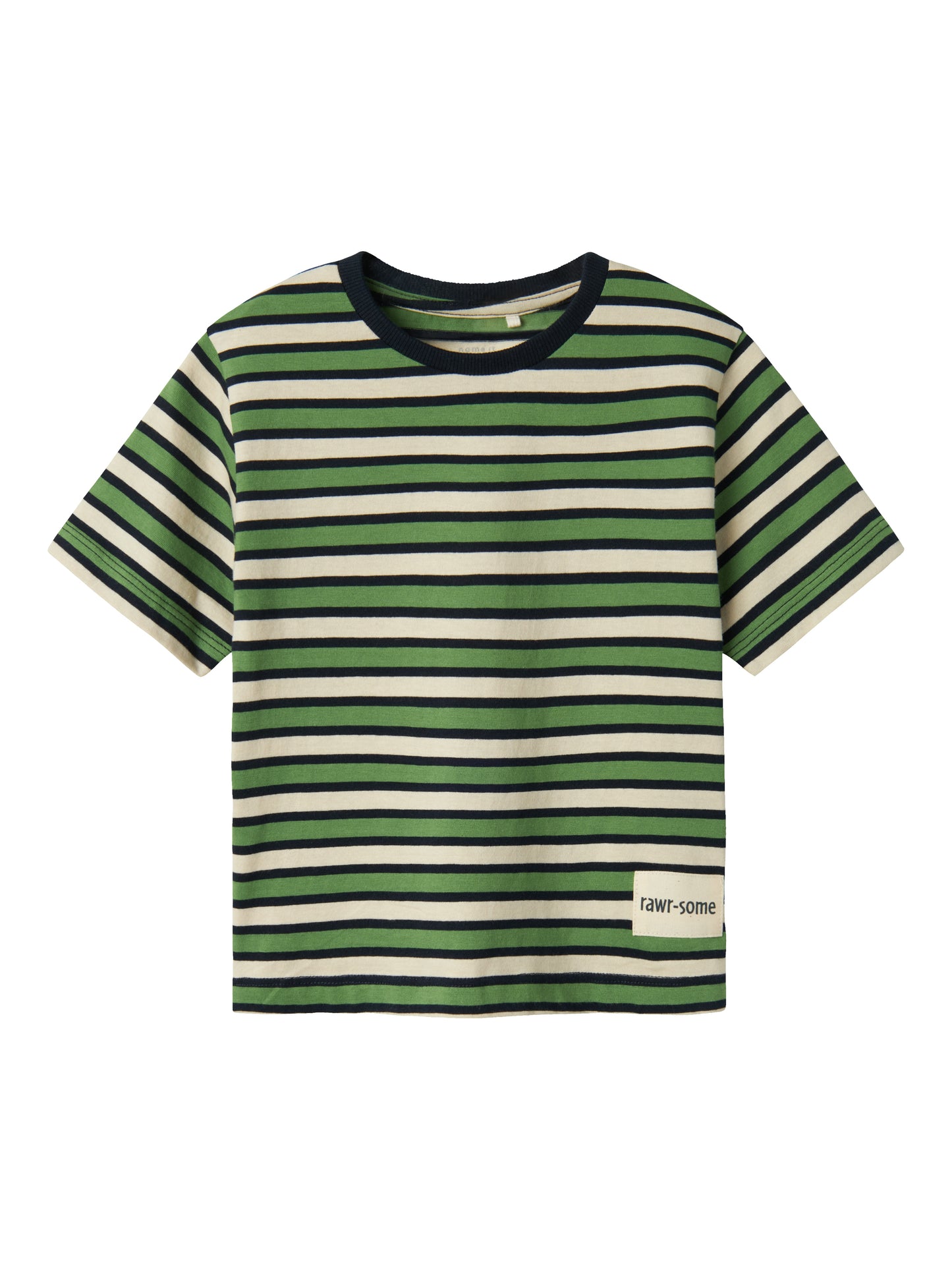 Grön och vit randig kortärmad t-shirt till pojke. Klassisk tröja till liten kille.
NMMBELANDO SS NREG TOP PB
13238138