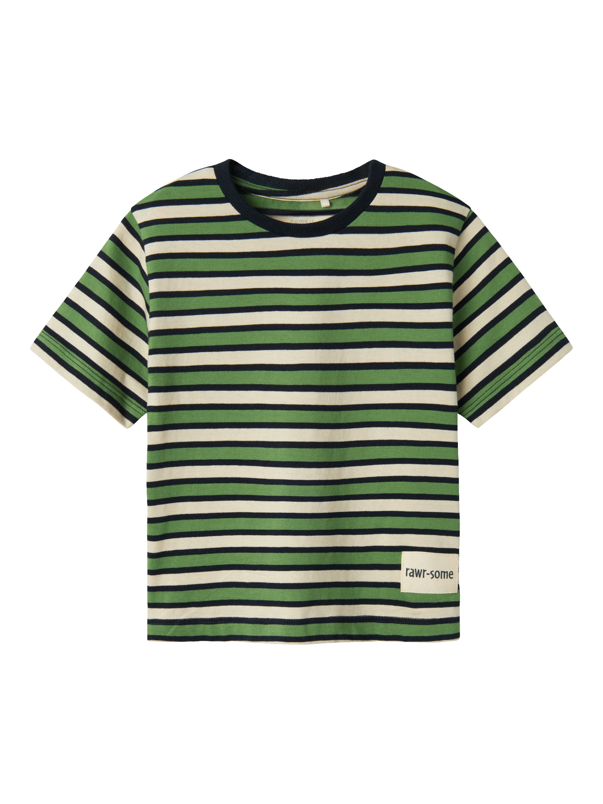 Grön och vit randig kortärmad t-shirt till pojke. Klassisk tröja till liten kille.
NMMBELANDO SS NREG TOP PB
13238138