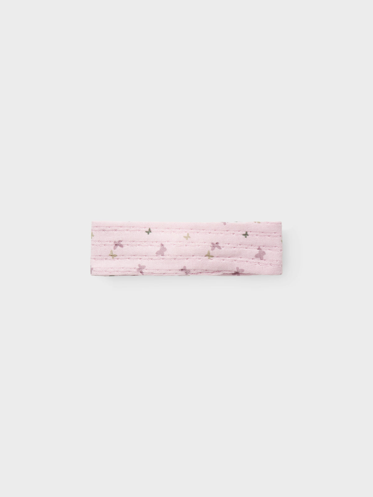 Rosa baby hårband till flicka. Hårband med stor rosett och färgglada fjärilar i ekologisk bomull.
NBFBILIA HEADBAND BOX
13237793