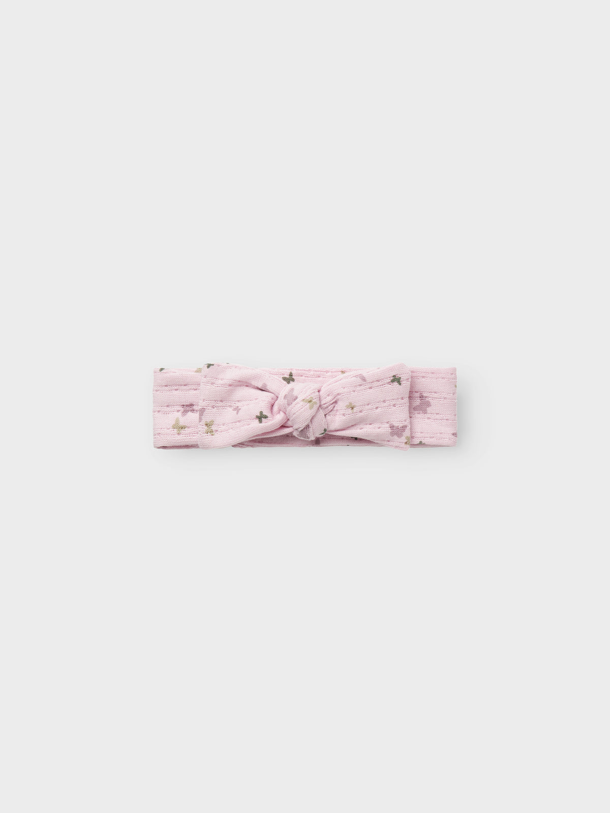 Rosa baby hårband till flicka. Hårband med stor rosett och färgglada fjärilar i ekologisk bomull.
NBFBILIA HEADBAND BOX
13237793