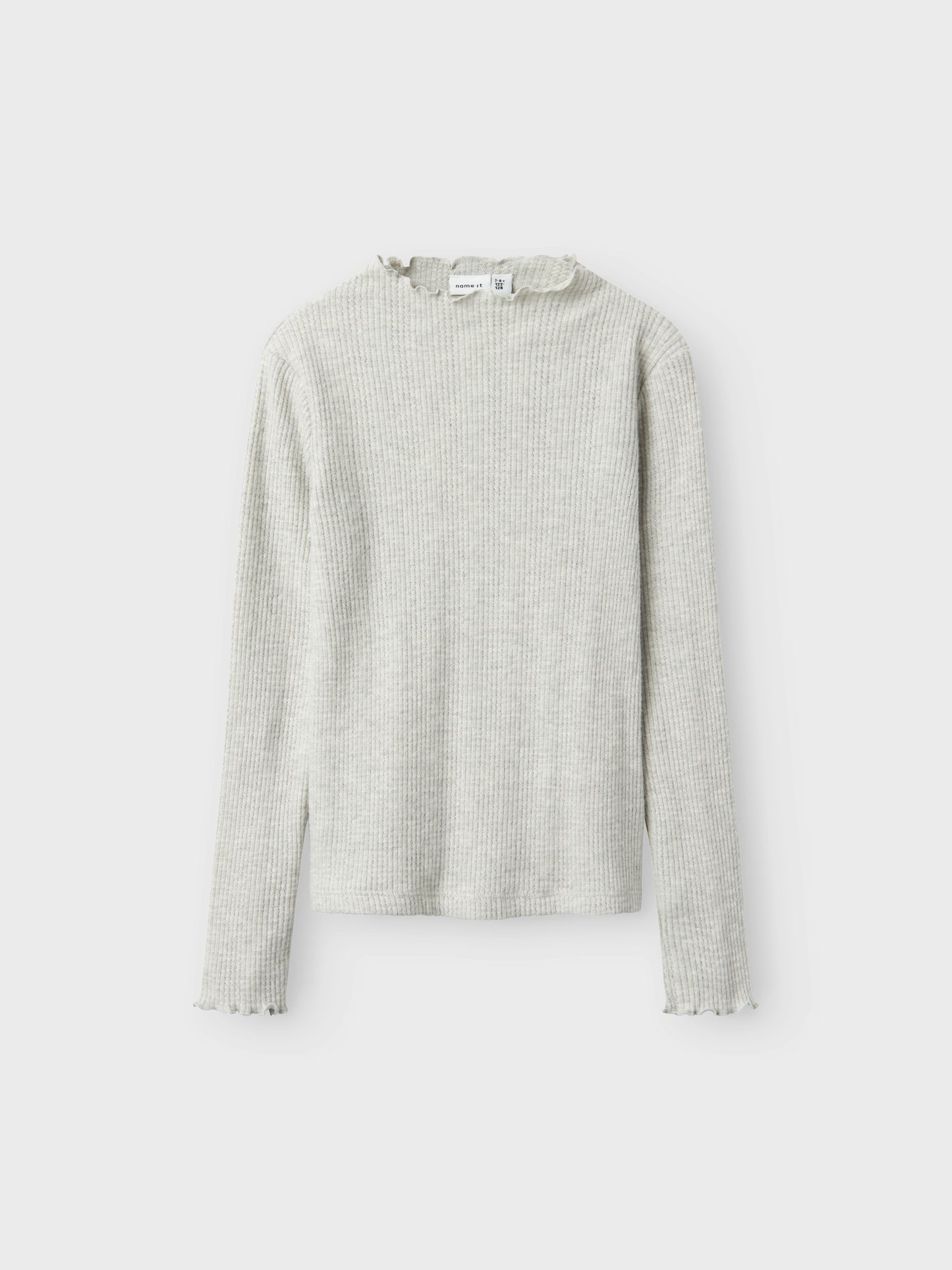 Långärmad grå tröja  med söt struktur till flicka, tjej. 
NKFTULPU LS XSL TOP
13238912