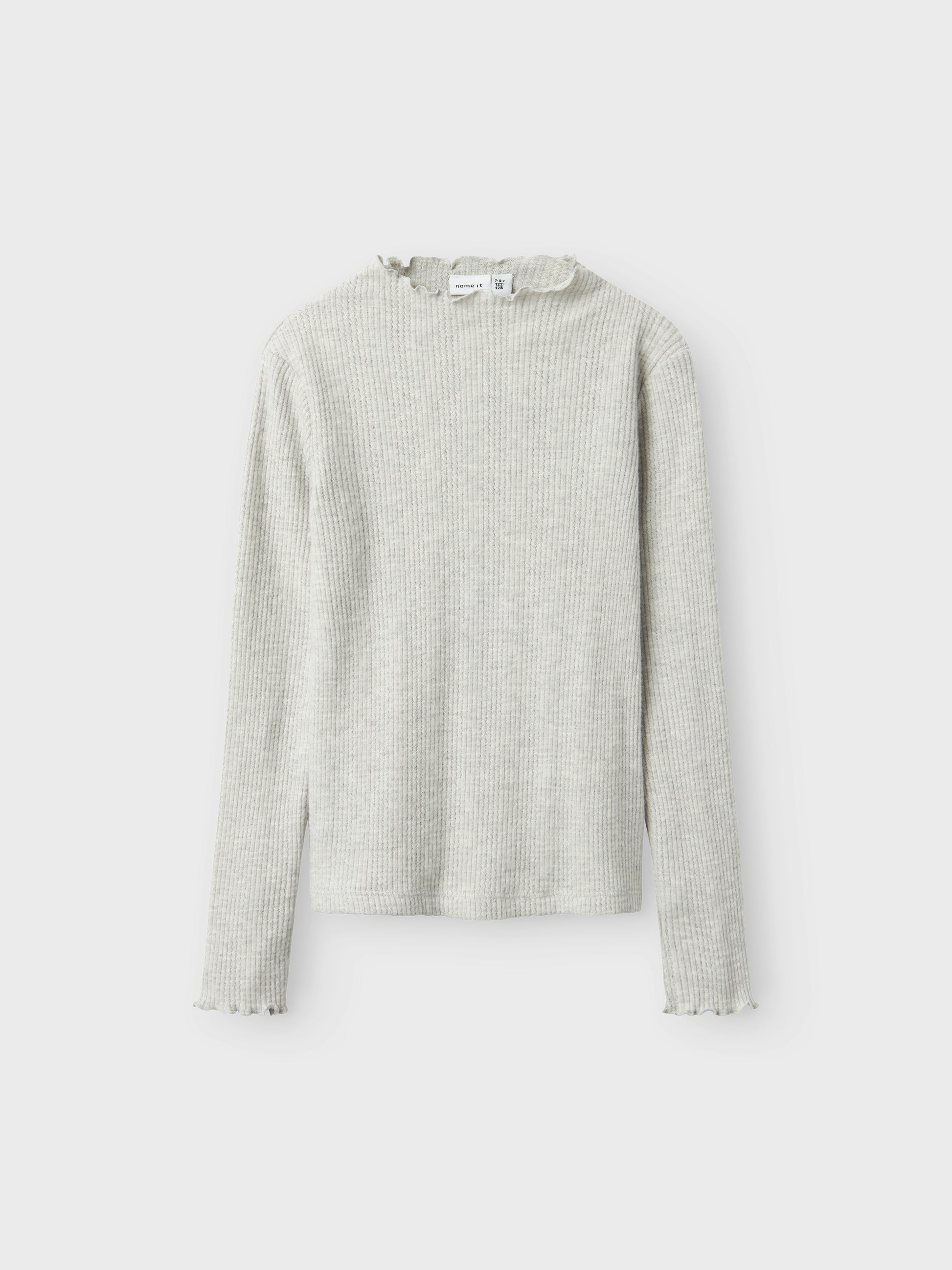 Långärmad grå tröja  med söt struktur till flicka, tjej. 
NKFTULPU LS XSL TOP
13238912