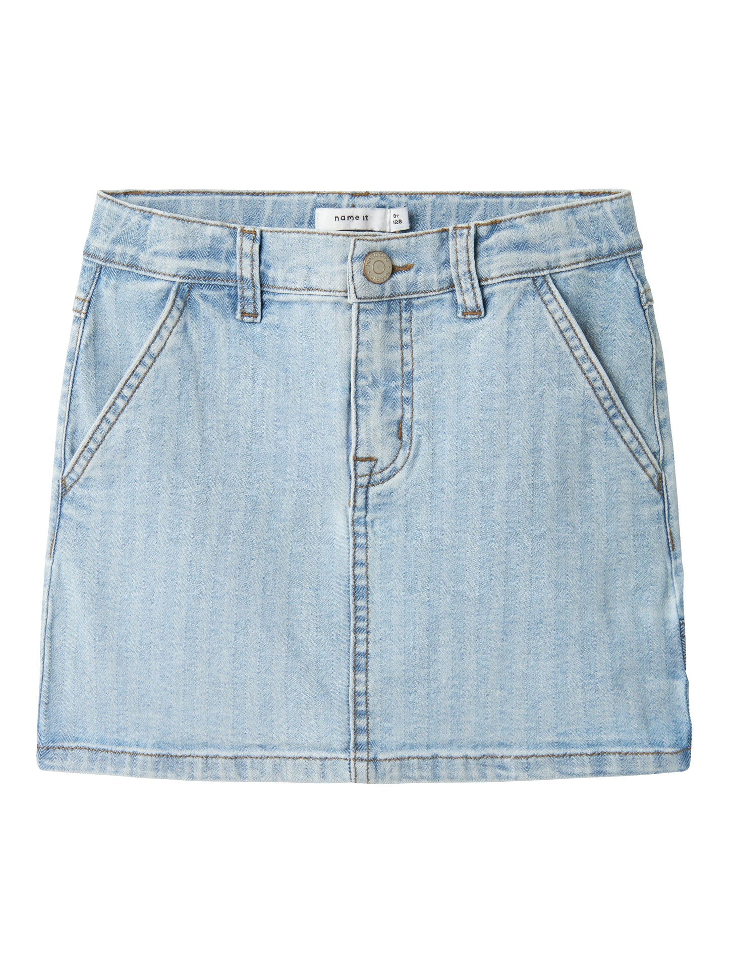 Ljus blå jeans kjol till tjej, flicka. Ungdomskläder och barn kläder från Name it. 
NKFAMELIA SHORT CAR DNM SKIRT 2588-NS D
13239974