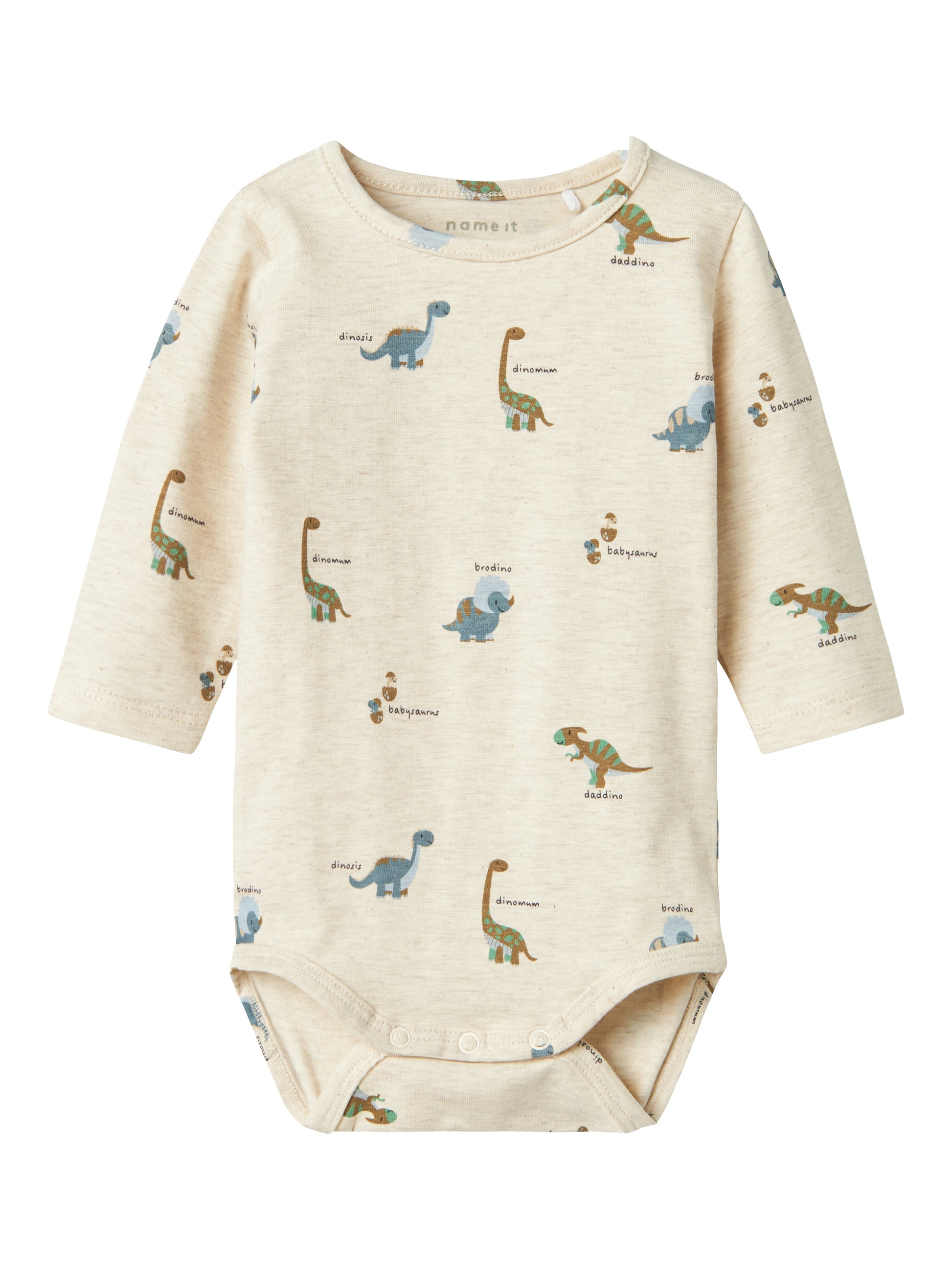 Super gullig baby body till pojke. Bebis bodysuit till liten nyfödd kille. Dino, dinosaurier på ekologiska babykläder från Name it.
NBMDINOS LS BODY
13240874