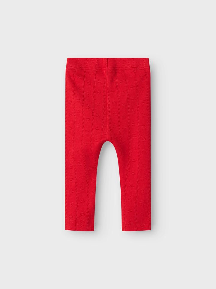Röd ribbad baby byxa till bebis flicka. Leggings till nyfödd tjej, ekologiska babykläder från Name it.
NBFDAGNES LEGGING
13241095