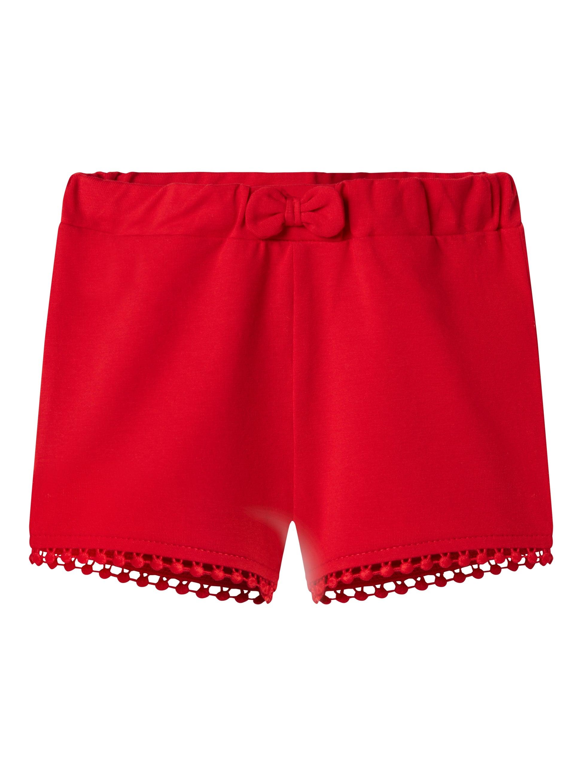Röd enfärgad baby shorts till nyfödd flicka. Bebis shorts perfekt för varma sommardagar i ekologisk bomull från Name it.
NBFFANCY SHORTS
13241175