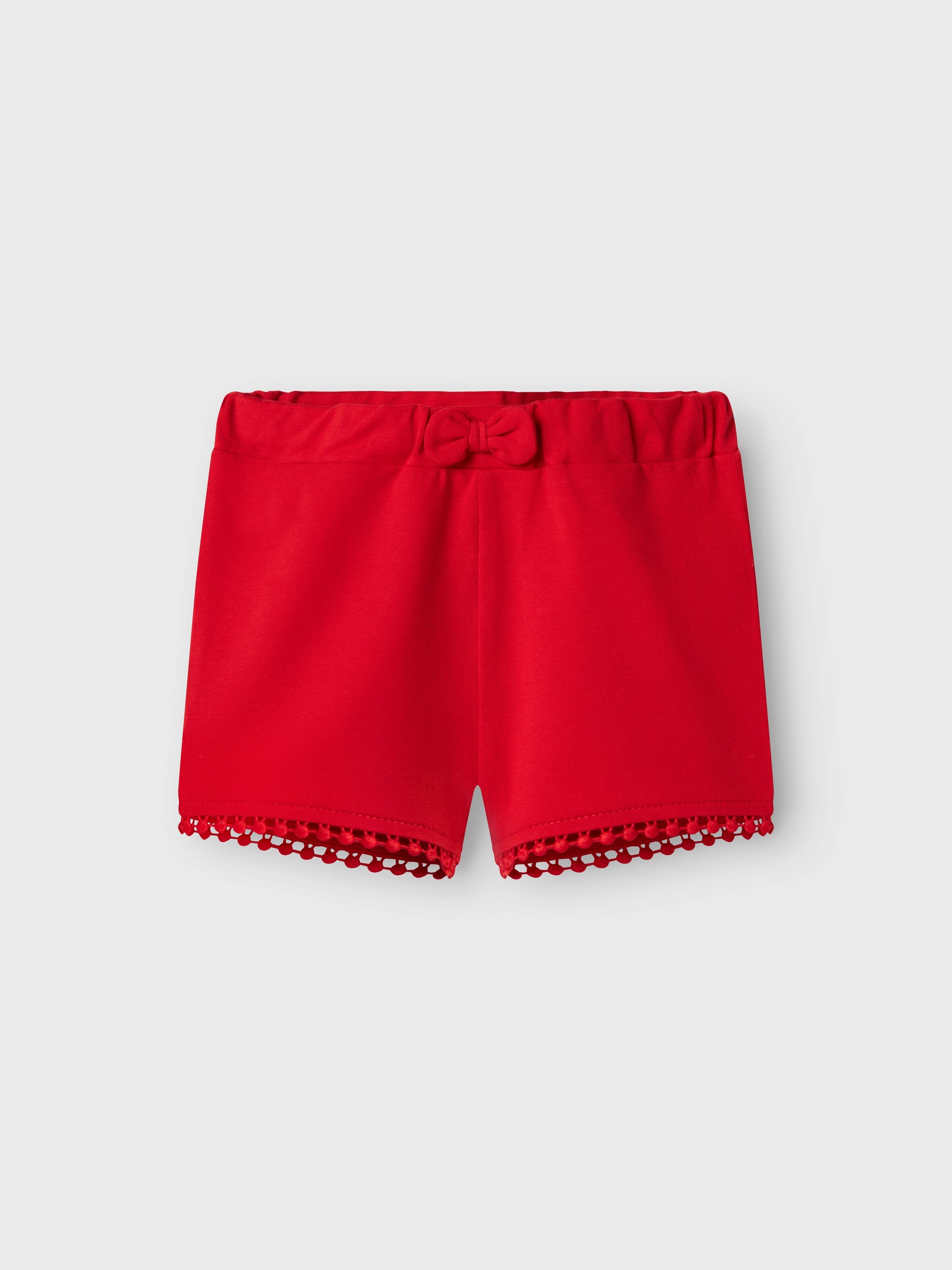 Röd enfärgad baby shorts till nyfödd flicka. Bebis shorts perfekt för varma sommardagar i ekologisk bomull från Name it.
NBFFANCY SHORTS
13241175
