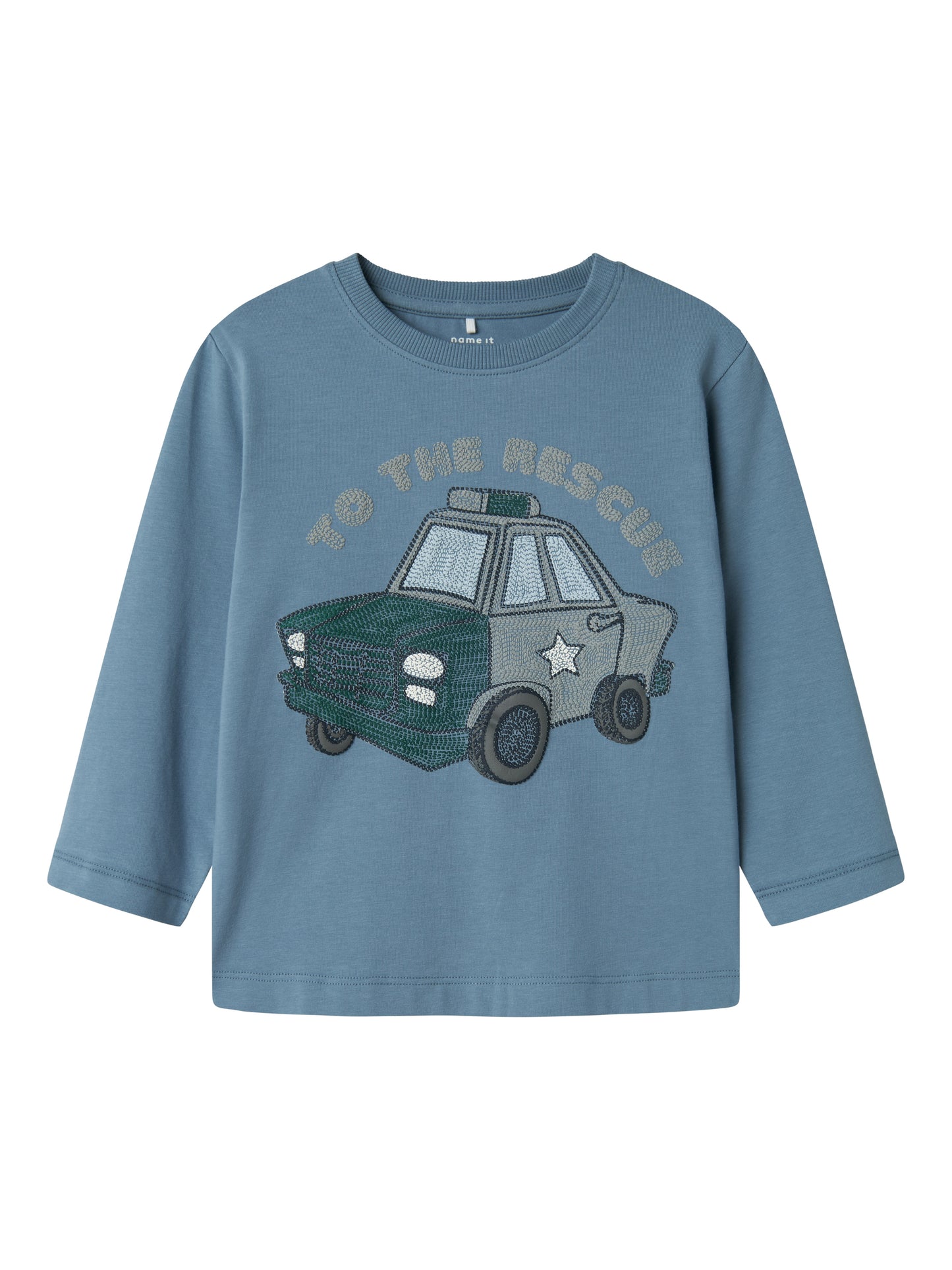 Blå långärmad tröja med polisbil. T-shirt till pojke, liten kille. Ekologiska barnkläder från Name it.
NMMDUSTY NREG LS TOP BOX
13241052