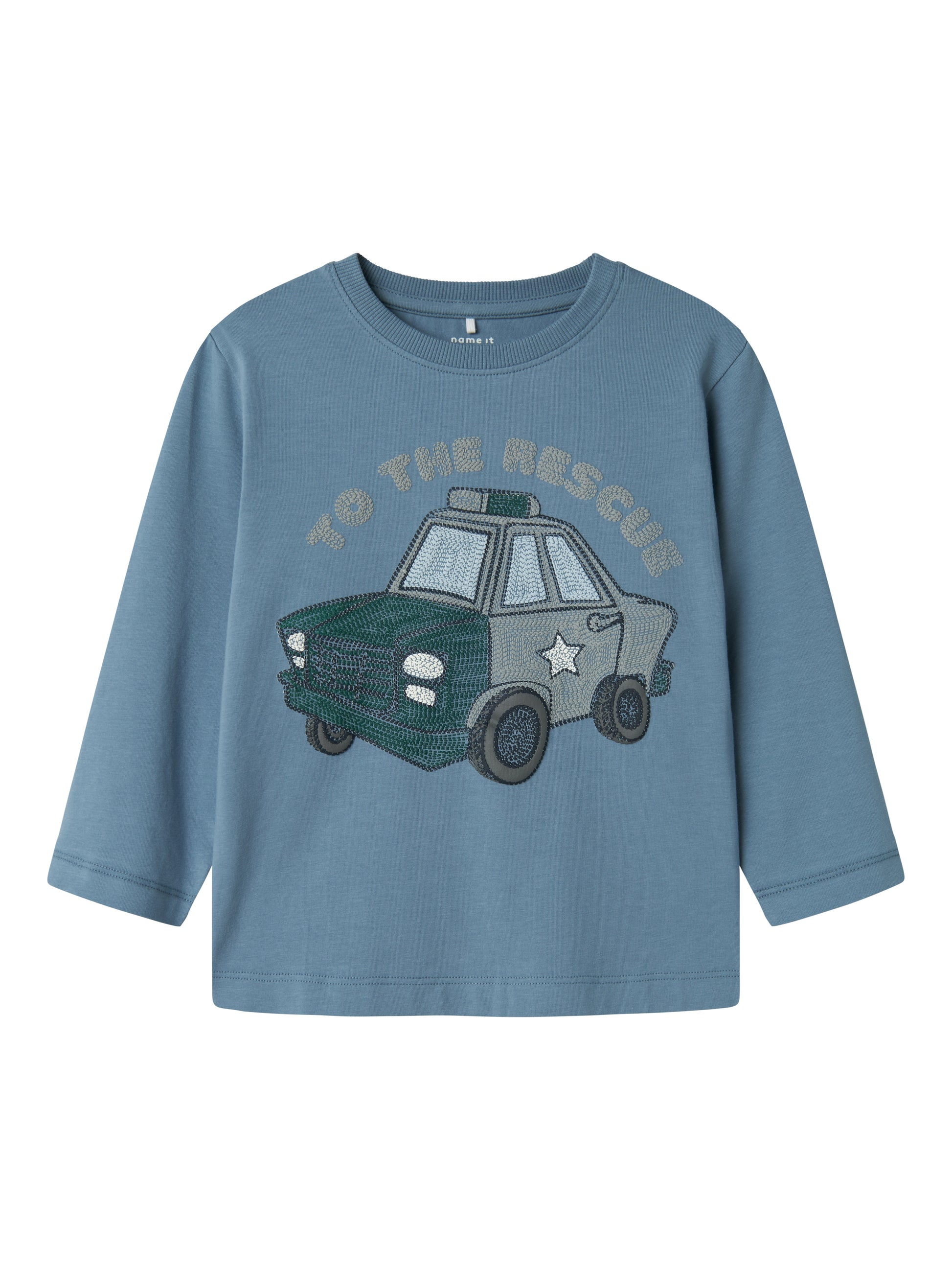 Blå långärmad tröja med polisbil. T-shirt till pojke, liten kille. Ekologiska barnkläder från Name it.
NMMDUSTY NREG LS TOP BOX
13241052