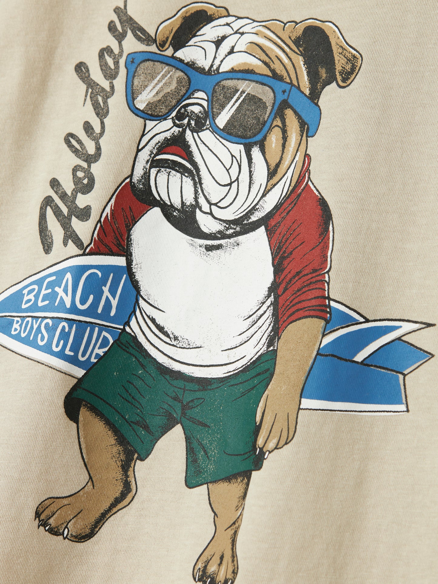 Beige kortärmad t-shirt till pojke, kille. Ekologiska barn kläder från Name it. Hund, surfbräda i roligt print på cool sommar t-shirt.
NKMFULDME SS TOP BOX
13241615