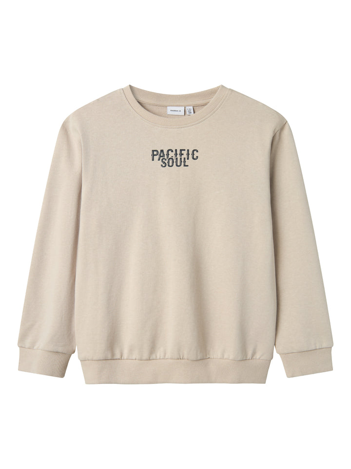 Beige crewn neck tröja med stort snyggt backprint tryck på ryggen. Sweatshirt till kille, pojke från Name it.
NKMFYLIMMO LS NREG SWEAT UNB
13241618