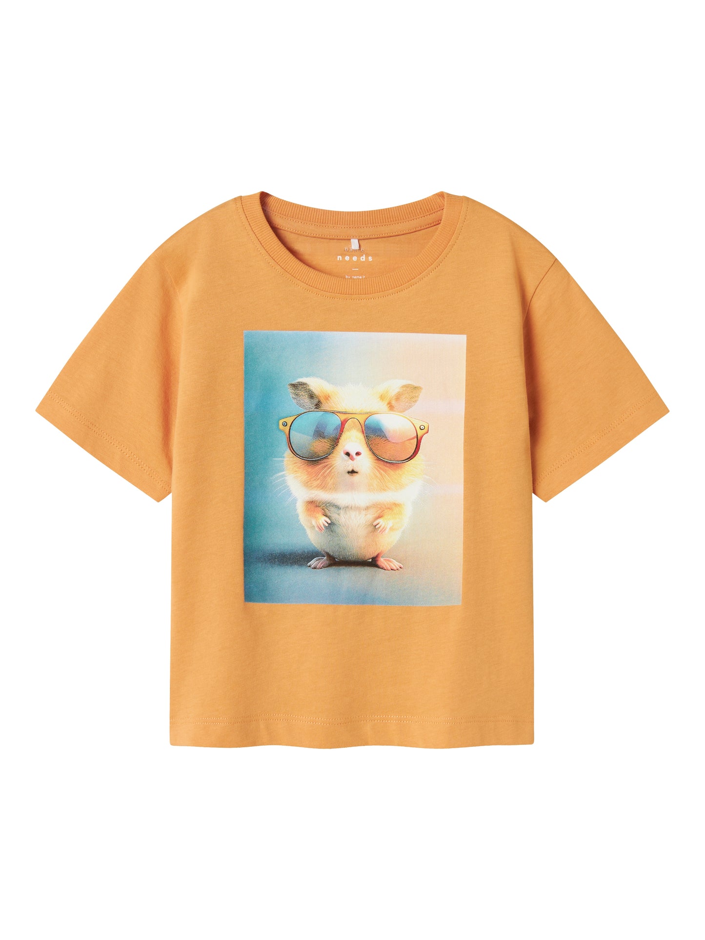 Kortärmad orange t-shirt till pojke. Tröja till liten kille med fotoprint av marsvin, hamster som surfar.
NMMVOTO SS NREG TOP
13241569