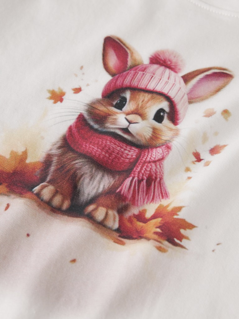 Långärmad vit t-shirt med söt kanin med mssa och halsduk. Tröja till flicka, tjej från Name it.
NMFVOTEA LS NREG TOP
13238407