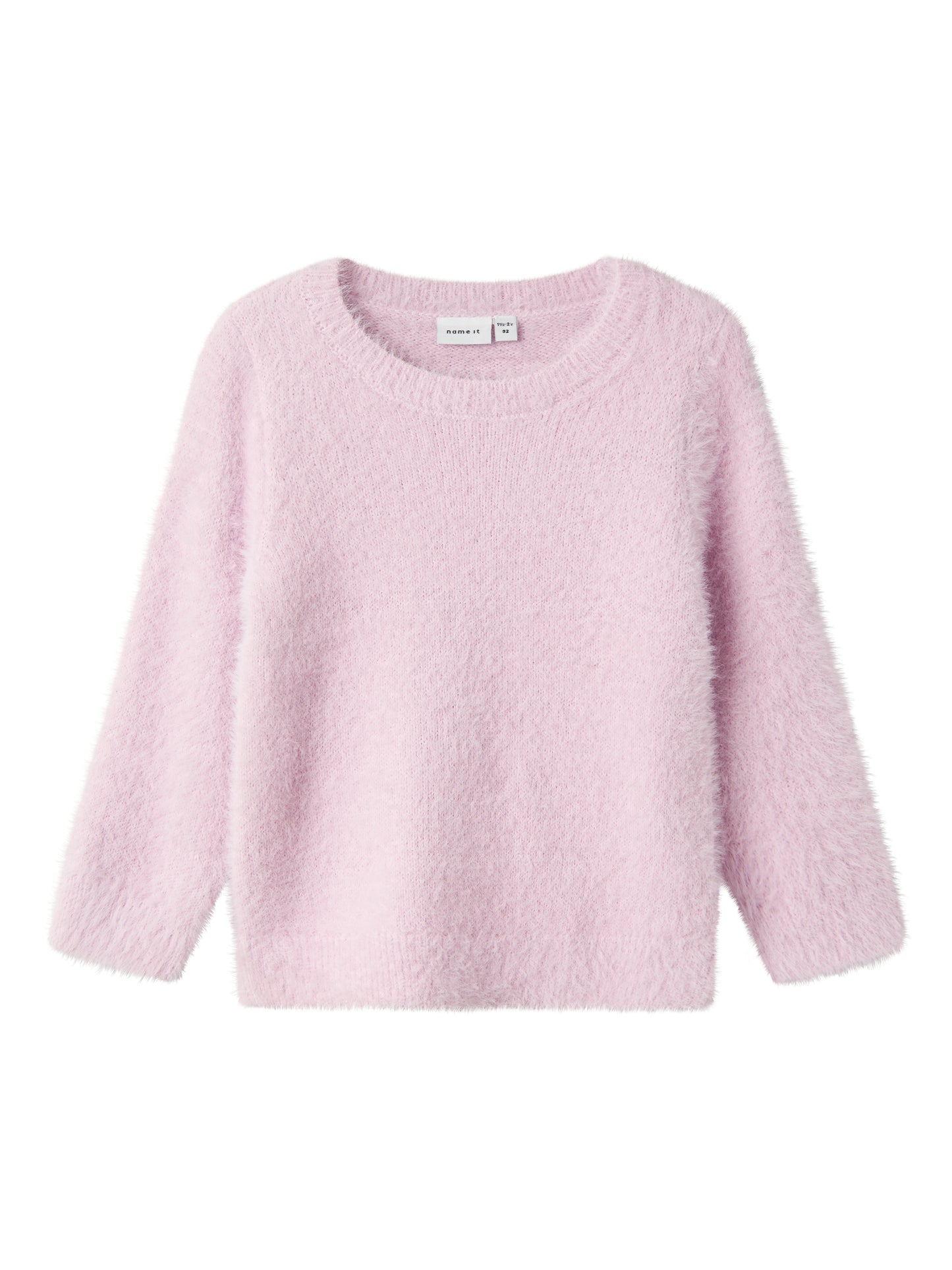 Rosa stickad tröja till flicka i mjuk skön kvalitet. NMFTALLIE LS KNIT
13237292