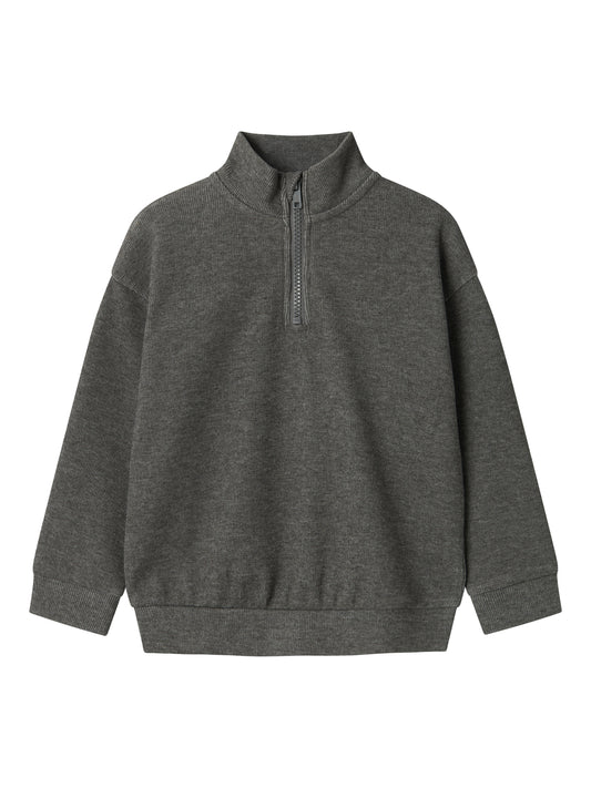 Grå Zip tröja med dragkedja i halsen till liten kille, pojke. Ekologiska barnkläder från Name it. 
NMMTAMMES NREG SWEAT UNB
13238926