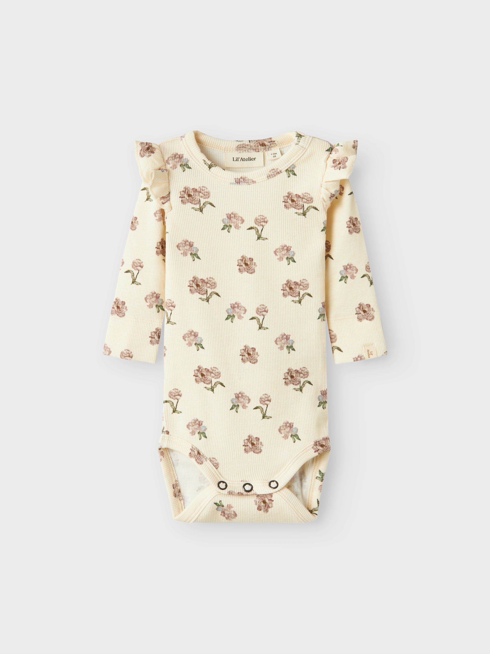 Söt baby body till flicka med blommor på. Gullig volang över axeln på denna bodysuit till tjej från Lil 'Atelier.
NBFGAVO EKO LS SLIM BODY LIL NOOS
13239253