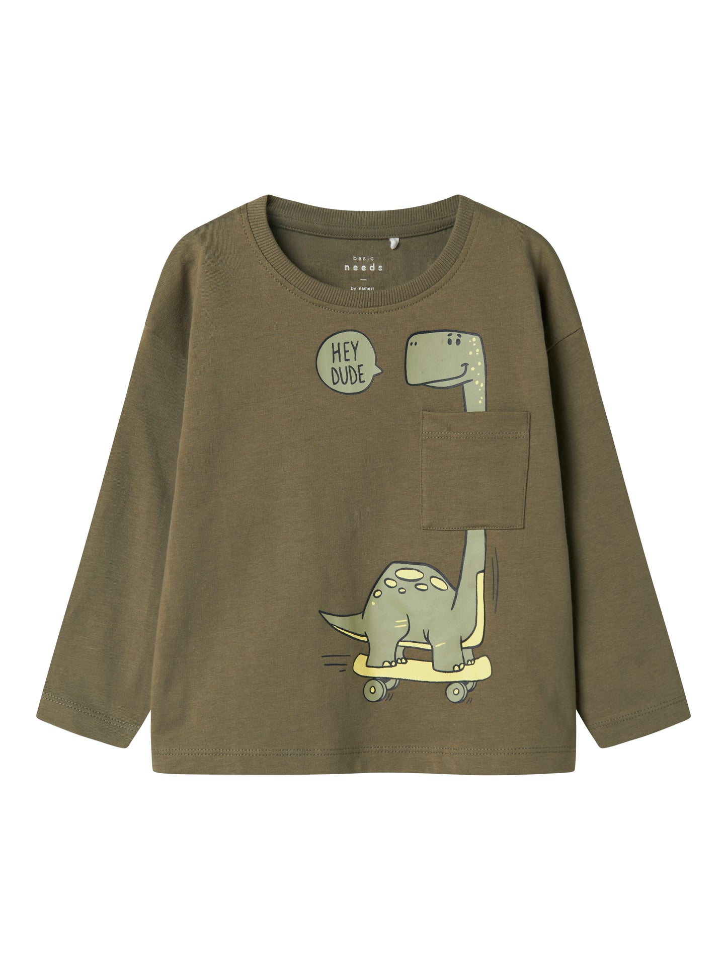 Grön långärmad t-shirt till pojke. Tröja med dinosaurie till kille. 
NMMVILIAN LS RLX TOP
13238183