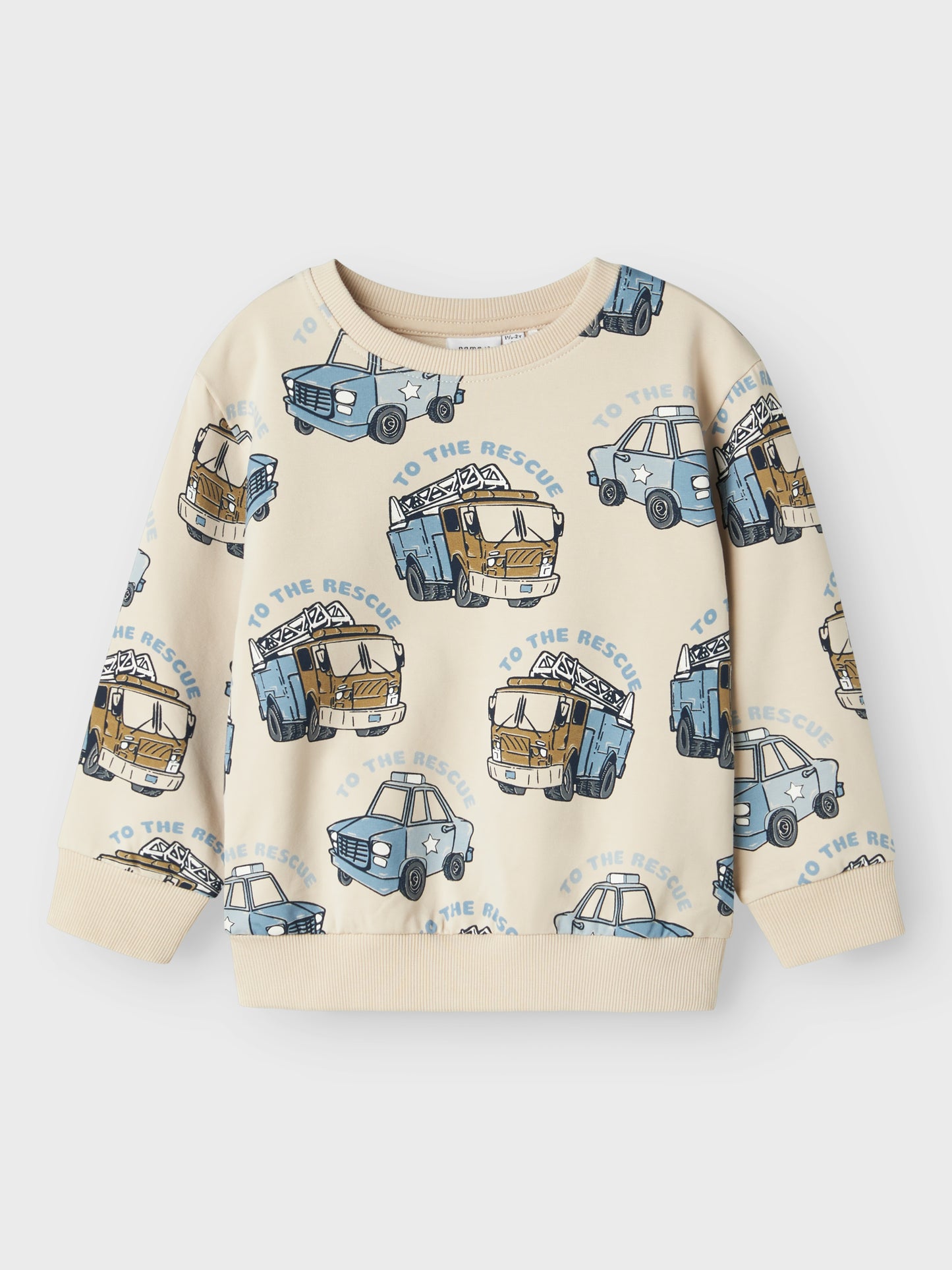 Beige sweat tröja till pojke. Långärmad sweatshirt med polisbilar och brandbilar på en tröja till kille av ekologisk bomull från Name it.
NMMDIBBO NREG SWEAT UNB
13241047