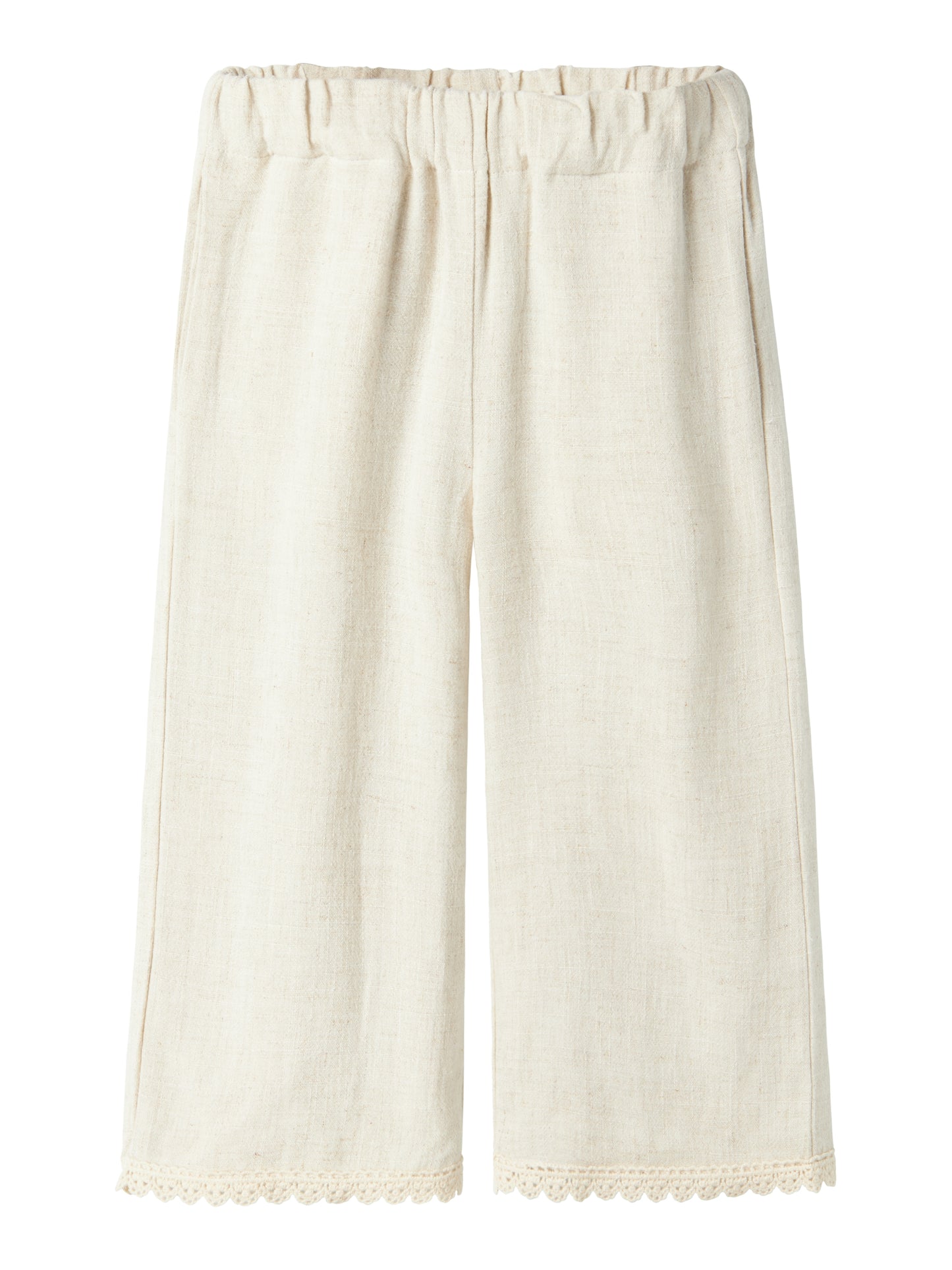 Ljus beige linne byxa till flicka från Lil 'Atelier. Sköna linnebyxor perfekta för fina sommardagar.
NMFFRIGG CROPPED PANT LIL
13240797